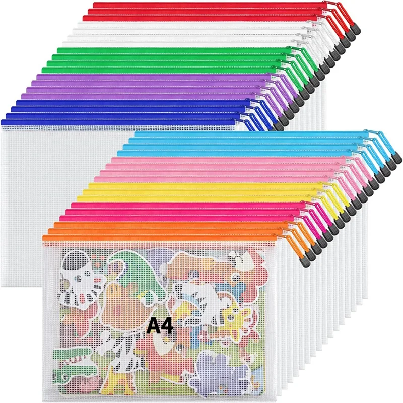TA-10 Colors Zipper Mesh Document Bag A4 Letter Size Mesh Bag, Waterproof Document Zipper Bag
TA-10 Colors Zipper Mesh Document Bag A4 Letter Size Mesh Bag, Waterproof Document Zipper Bag