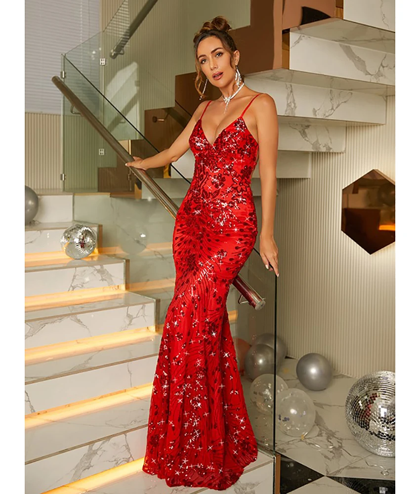 Customized Temperament Organza Mermaid Spaghetti Straps Sequined Crystal Evening Dress Sexy Sleeveless Sweetheart Party Gowns
Customized Temperament Organza Mermaid Spaghetti Straps Sequined Crystal Evening Dress Sexy Sleeveless Sweetheart Party Gowns