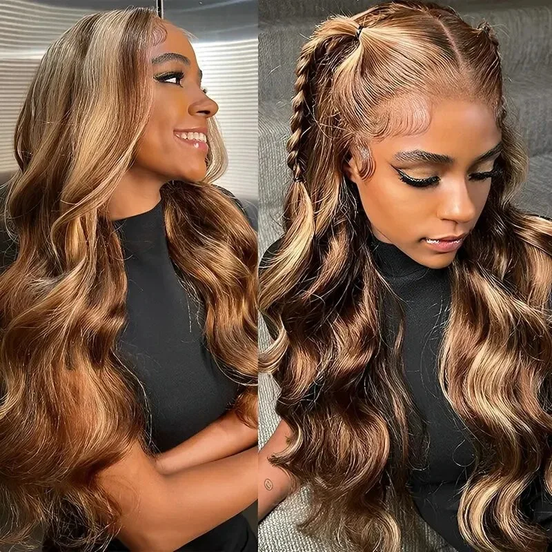 427 Highlight Honey Blonde Human Hair Wigs 30 40 Inch Body Wave 13x4 13x6 Lace Front Wigs Human Hair Wig Pre Plucked Lace Frontal Wig for Women 220% Density
427 Highlight Honey Blonde Human Hair Wigs 30 40 Inch Body Wave 13x4 13x6 Lace Front Wigs Human Hair Wig Pre Plucked Lace Frontal Wig for Women 220% Density