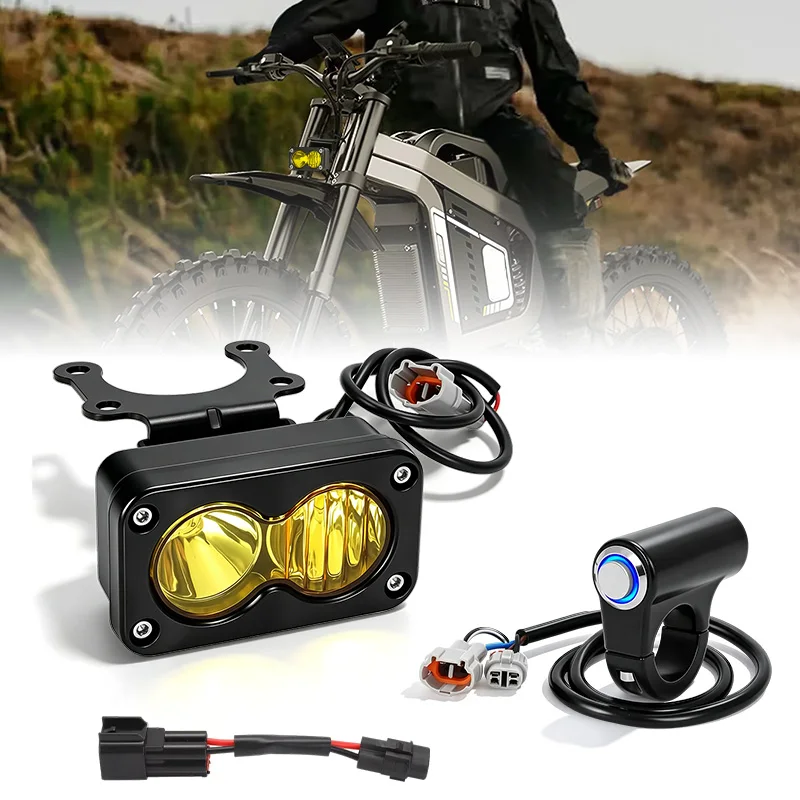 3 Inch Motorcycle Headlight Kit With Yellow Light Blue Light Switch- For Sur-Ron Segway X260 Talaria Sting R MX4 PC Len
3 Inch Motorcycle Headlight Kit With Yellow Light Blue Light Switch- For Sur-Ron Segway X260 Talaria Sting R MX4 PC Len