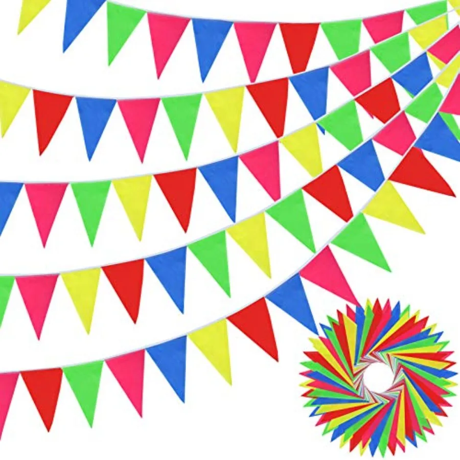 Pennant Banner Flags Multicolor Bunting Triangle Flags Reusable Rainbow Nylon Cloth Flag Pennants for Grand Opening Outdoor Cel
Pennant Banner Flags Multicolor Bunting Triangle Flags Reusable Rainbow Nylon Cloth Flag Pennants for Grand Opening Outdoor Cel