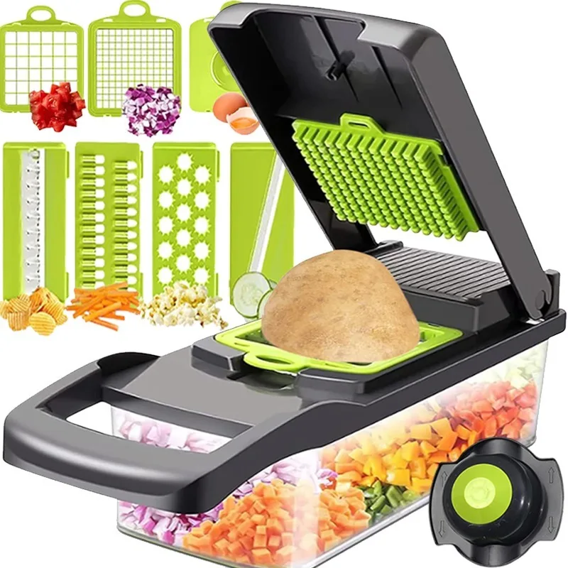 Multifunctional Vegetable Chopper Cheese Onion Cutter Fruit Chopper Portable Manual Food Grater with Container Kitchen Gadgets
Multifunctional Vegetable Chopper Cheese Onion Cutter Fruit Chopper Portable Manual Food Grater with Container Kitchen Gadgets