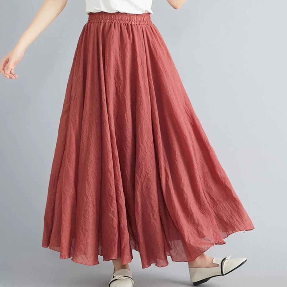 Effortlessly stylish women's a line skirt featuring an elastic waistband crafted from soft cotton linen blend fabric
Effortlessly stylish women's a line skirt featuring an elastic waistband crafted from soft cotton linen blend fabric