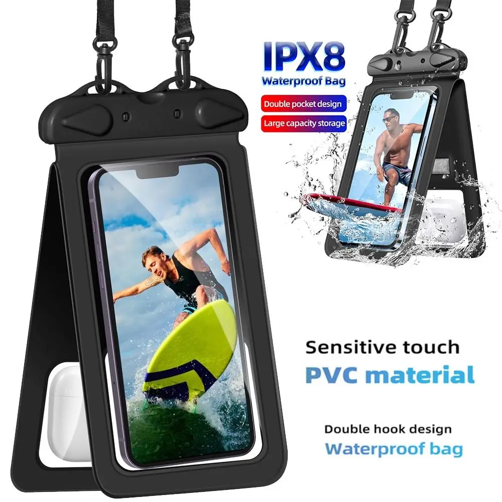 Прочный IPX8 водонепроницаемый противоударный чехол для телефона с ремешком и двойным крючком
Прочный IPX8 водонепроницаемый противоударный чехол для телефона с ремешком и двойным крючком