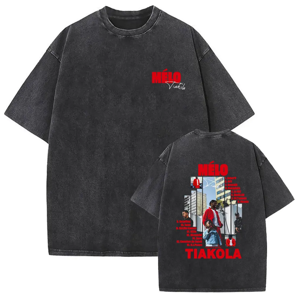 Vintage Washed French Rapper Melo Tiakola Graphic T Shirts Male Fashion Oversized T-shirt Men's Women's Hip Hop Pop Music Tshirt
Vintage Washed French Rapper Melo Tiakola Graphic T Shirts Male Fashion Oversized T-shirt Men's Women's Hip Hop Pop Music Tshirt