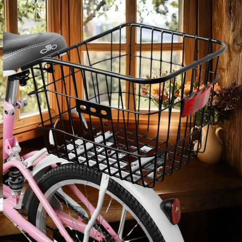 Bike Rear Basket With Rear Light Bicycle Rear Seat Storage Basket Metal Large Rear Cycle Rack Frame Cycle Rear Shelf For Cycling
Bike Rear Basket With Rear Light Bicycle Rear Seat Storage Basket Metal Large Rear Cycle Rack Frame Cycle Rear Shelf For Cycling
