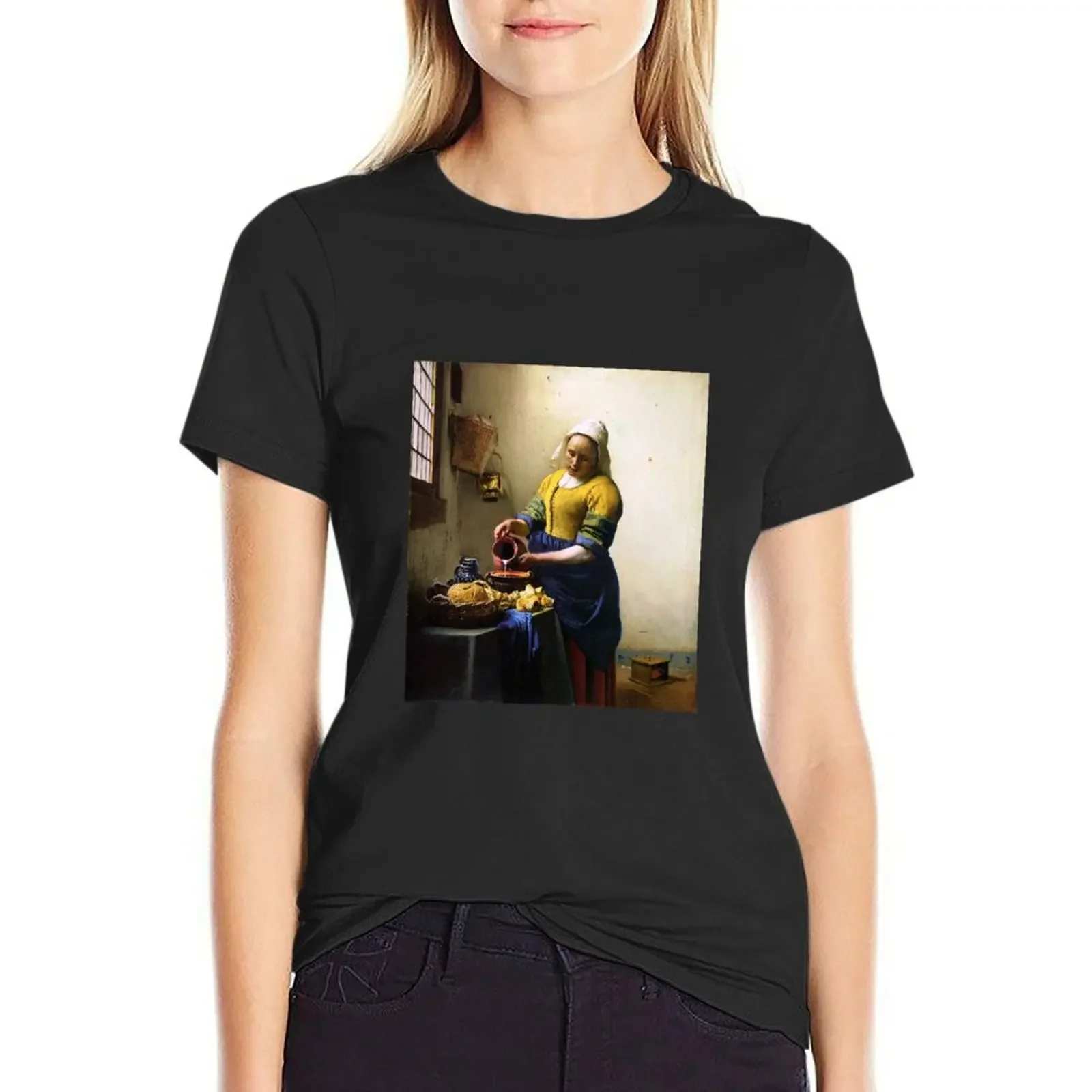 Johannes Vermeer van Delft T-Shirt vintage anime plus size tops cropped t shirts for Women
Johannes Vermeer van Delft T-Shirt vintage anime plus size tops cropped t shirts for Women