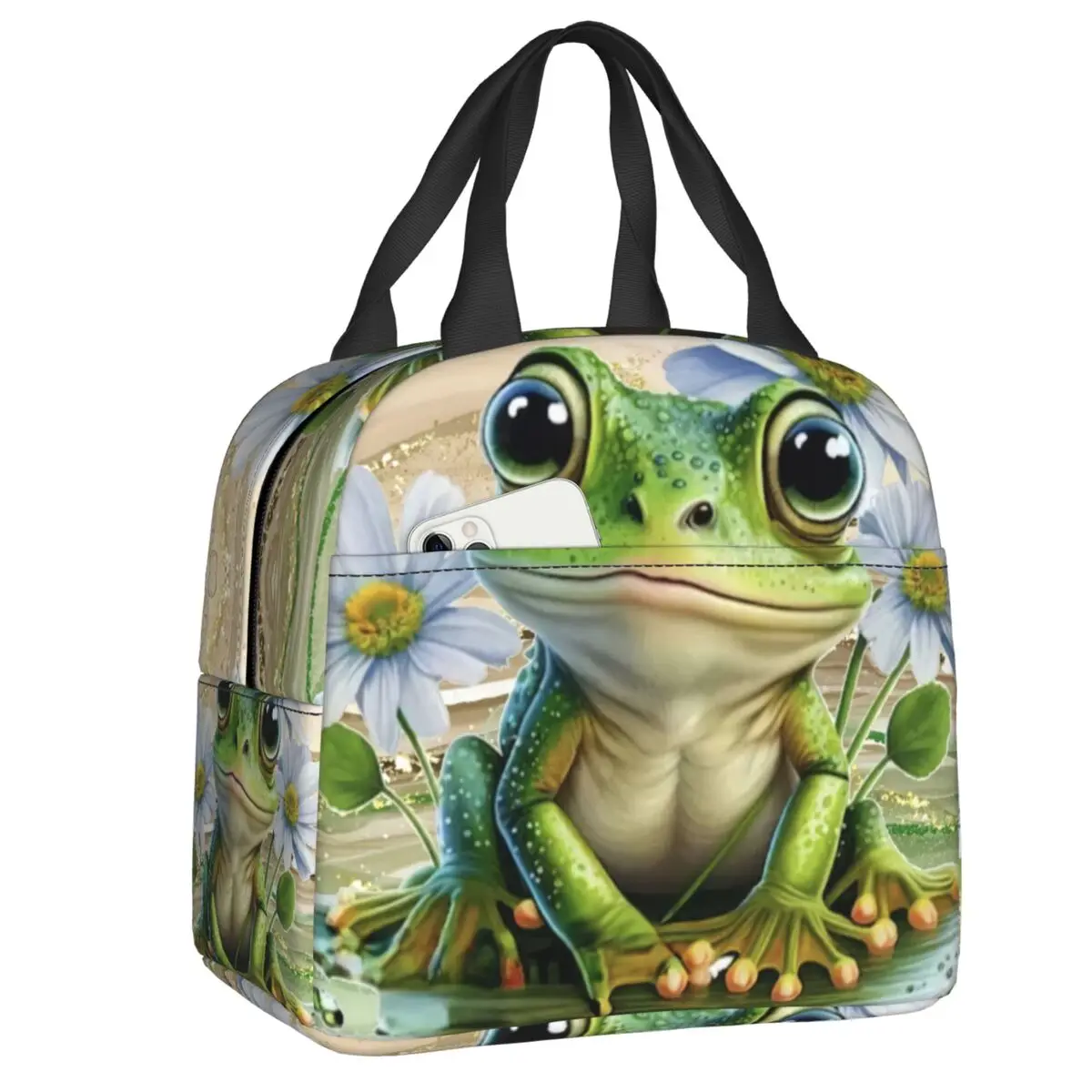 Custom Cute Frog Insulated Lunch Bag for Women Leakproof Cooler Thermal Lunch Box Kids School Children
Custom Cute Frog Insulated Lunch Bag for Women Leakproof Cooler Thermal Lunch Box Kids School Children