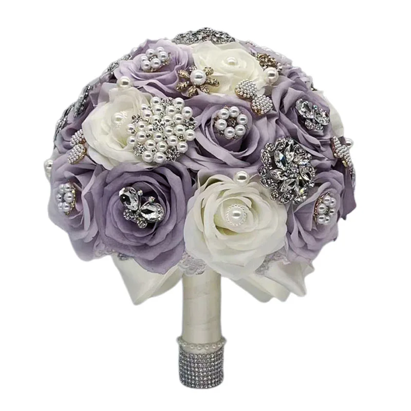 Wedding Bouquet Bridal Wedding Bouquet with Crystal Pearl Artificial Silk Rose Flower Bouquet for Bride Wedding quinceanera
Wedding Bouquet Bridal Wedding Bouquet with Crystal Pearl Artificial Silk Rose Flower Bouquet for Bride Wedding quinceanera
