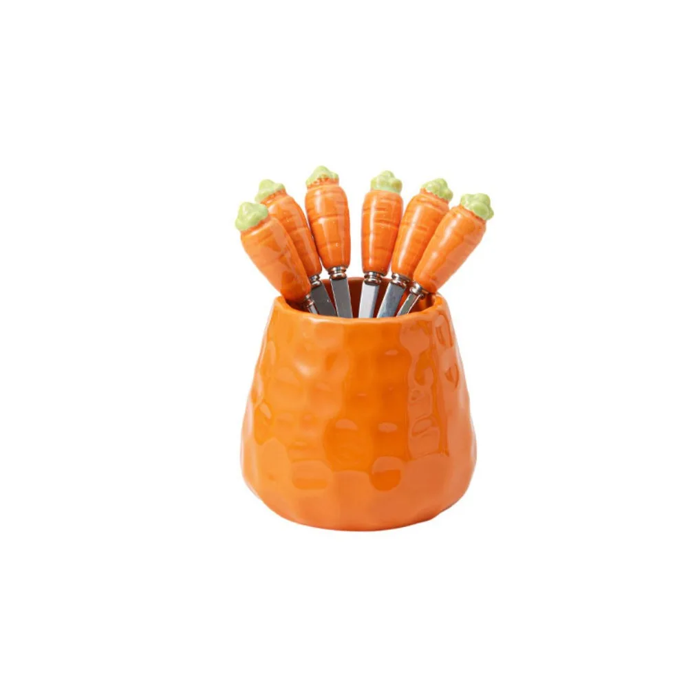 Pineapple Carrot Ceramic Fruit Forks Set Ins Style Household Ceramic Fruit Forks Receipt Jar Home Decoration Creative
Pineapple Carrot Ceramic Fruit Forks Set Ins Style Household Ceramic Fruit Forks Receipt Jar Home Decoration Creative