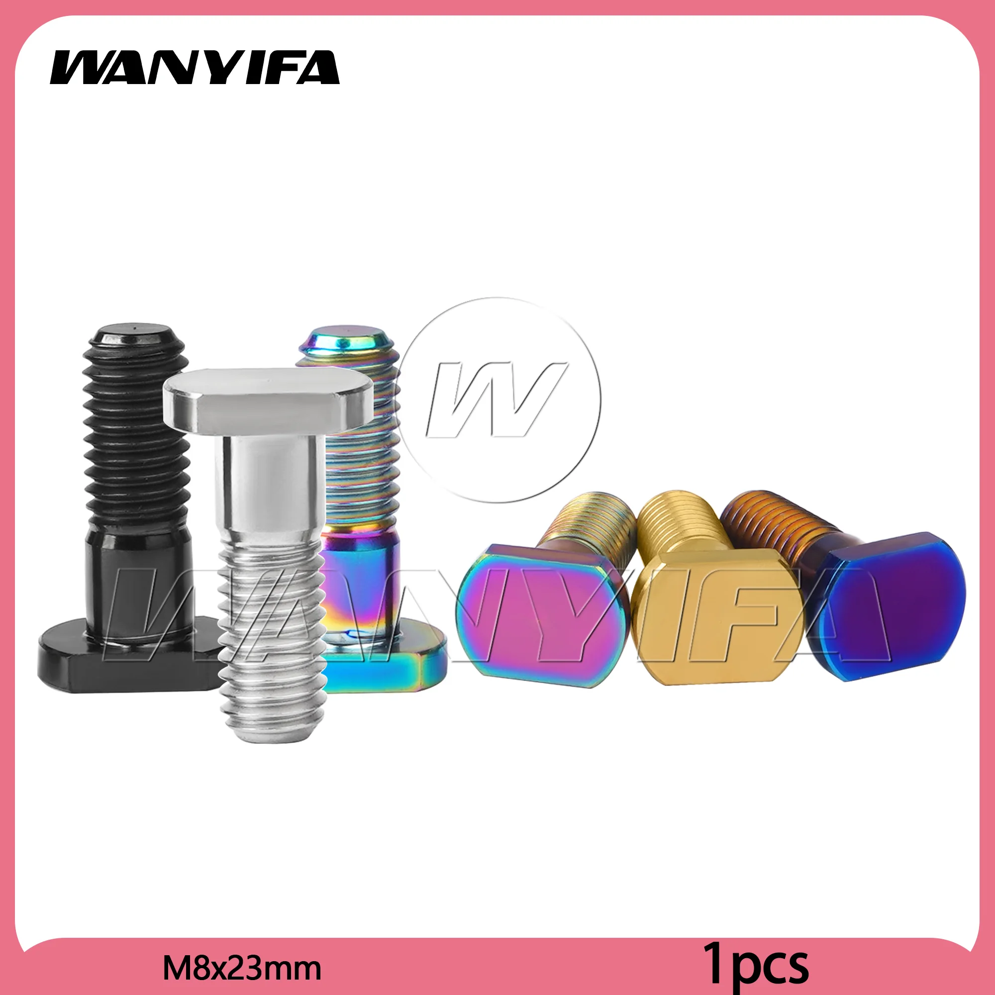 Wanyifa Titanium Bolt M8x23mm Pitch1.25mm Square Head Screw for Motorcycle Fasteners
Wanyifa Titanium Bolt M8x23mm Pitch1.25mm Square Head Screw for Motorcycle Fasteners