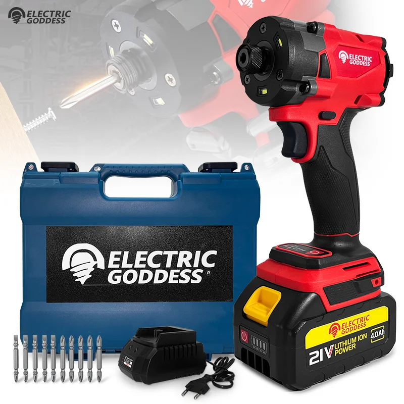 EGOD Electric Impact Driver/Drill Brushless Lithium battery Cordless Multi-functional 18V Power Tool for Home Diy Wood Working
EGOD Electric Impact Driver/Drill Brushless Lithium battery Cordless Multi-functional 18V Power Tool for Home Diy Wood Working