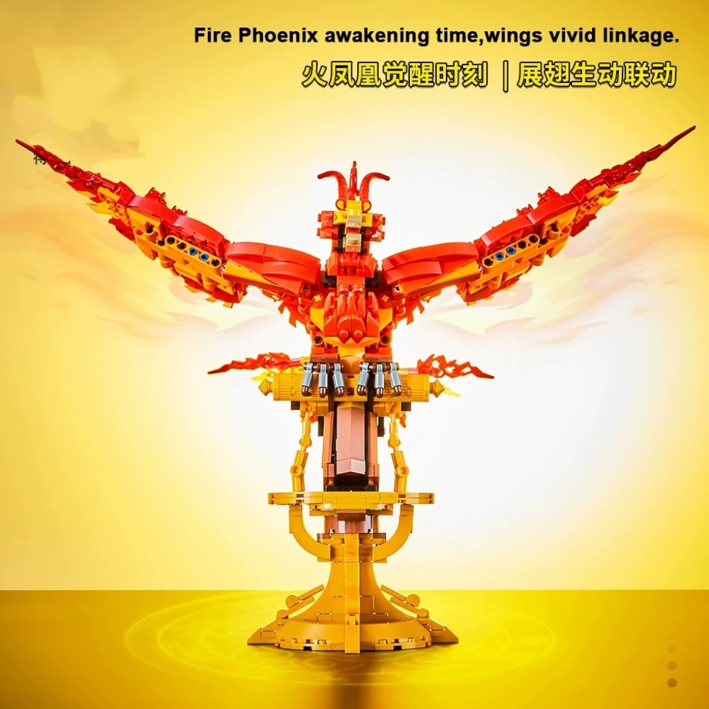 938pcs Fire Phoenix Creative Building Bricks Set MOC Technical Kit DIY Construction Toys Educational Gift for All Ages
938pcs Fire Phoenix Creative Building Bricks Set MOC Technical Kit DIY Construction Toys Educational Gift for All Ages
