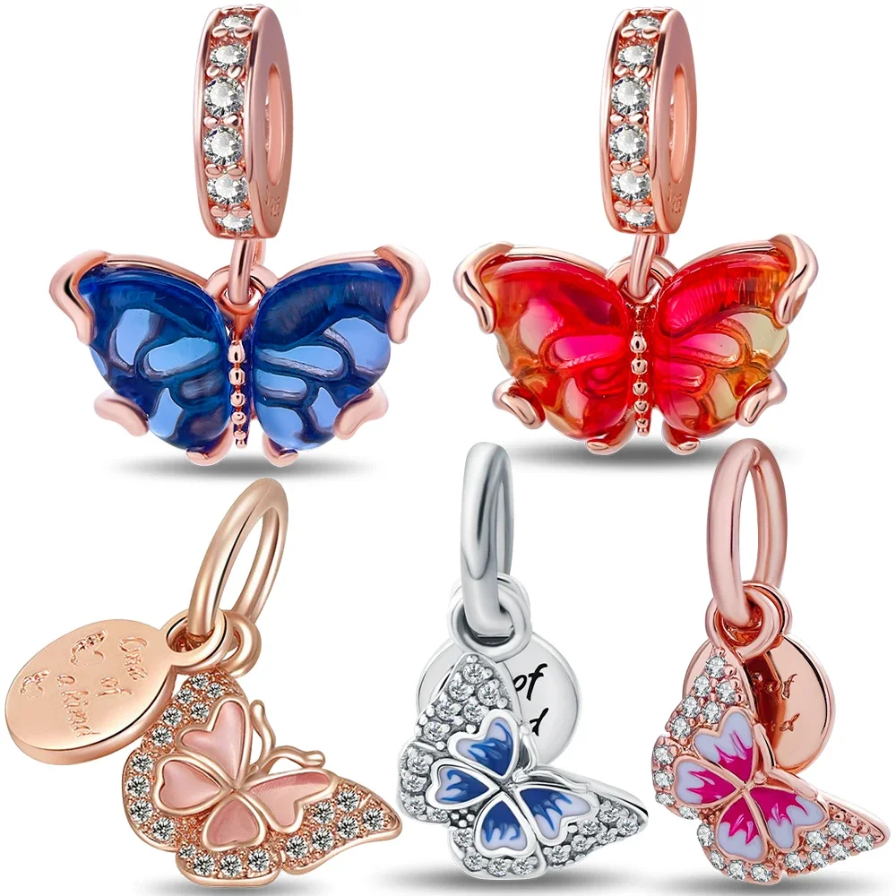 925 Sterling Silver Red Butterfly Charms Beads Fit Original Bracelets Bag Keychain Charms Beads Pendant Diy Women Jewelry Gift
925 Sterling Silver Red Butterfly Charms Beads Fit Original Bracelets Bag Keychain Charms Beads Pendant Diy Women Jewelry Gift
