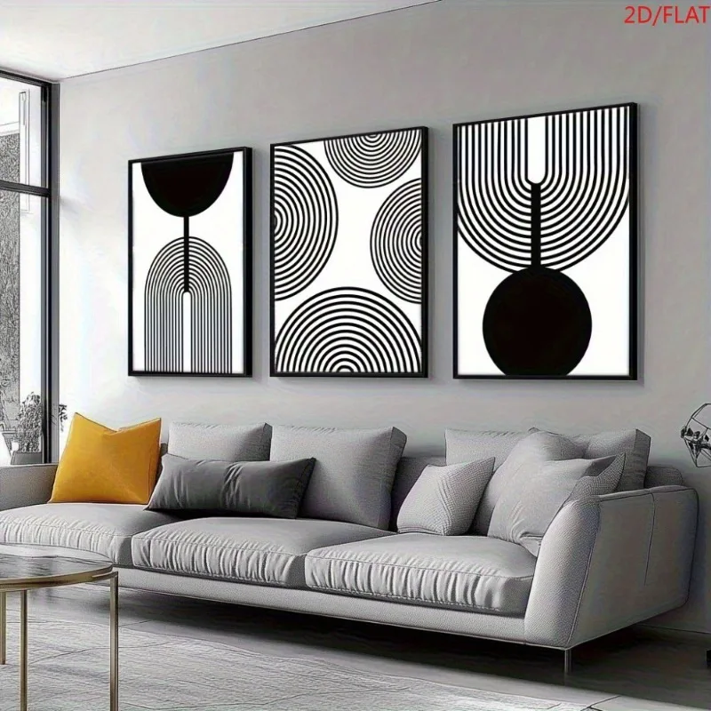 2D Flat, 3pcs Canvas Poster Set, Abstract Geometric Art, Cafe Style, Home Dorm Wall Decor, Living Room Bar Painting, Frameless
2D Flat, 3pcs Canvas Poster Set, Abstract Geometric Art, Cafe Style, Home Dorm Wall Decor, Living Room Bar Painting, Frameless