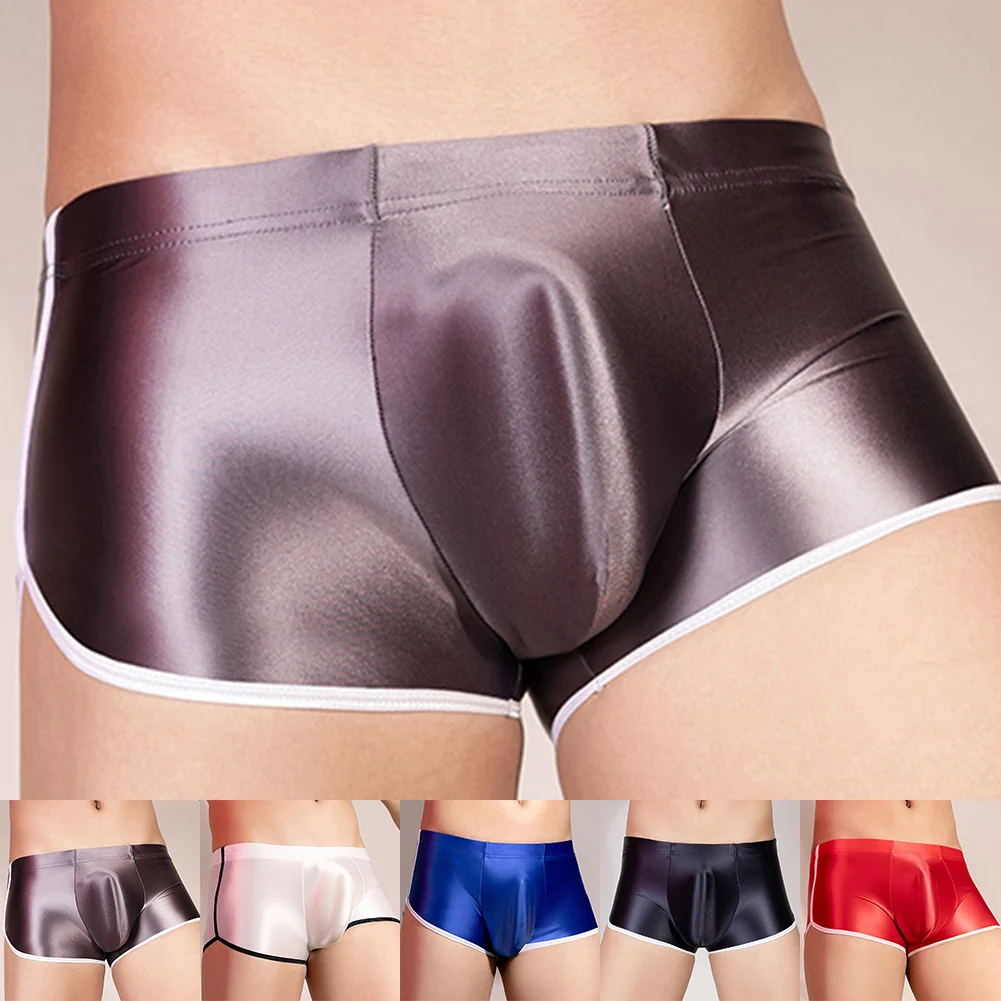 Classic Sexy Lingerie Men Shiny Safety Shorts Stretchy Seamless Oily Shiny Solid ColorUnderwear Comfortable Smooth Boxer Panties
Classic Sexy Lingerie Men Shiny Safety Shorts Stretchy Seamless Oily Shiny Solid ColorUnderwear Comfortable Smooth Boxer Panties