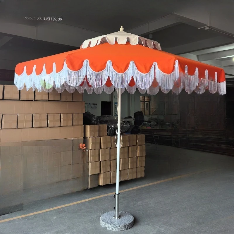 Tassel Umbrella Aluminum 8 Bone Umbrella Stand Outdoor Wind-resistant Umbrella Tent Parasol Wind-resistant Sun Protection
Tassel Umbrella Aluminum 8 Bone Umbrella Stand Outdoor Wind-resistant Umbrella Tent Parasol Wind-resistant Sun Protection