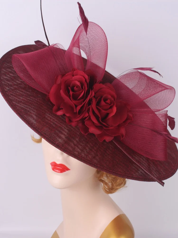 Big Flower Fascinators Hat Headpiece Women Kentucky Church Millinery Cap Ladies Derby Feather Pillbox Fascinator Hats
Big Flower Fascinators Hat Headpiece Women Kentucky Church Millinery Cap Ladies Derby Feather Pillbox Fascinator Hats