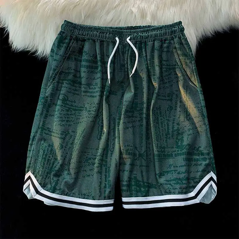 Ice Silk Quick Dry Training Basketball Shorts Men's Fitness Running Sporty Five-Quarter Length Trendy Summer Shorts
Ice Silk Quick Dry Training Basketball Shorts Men's Fitness Running Sporty Five-Quarter Length Trendy Summer Shorts