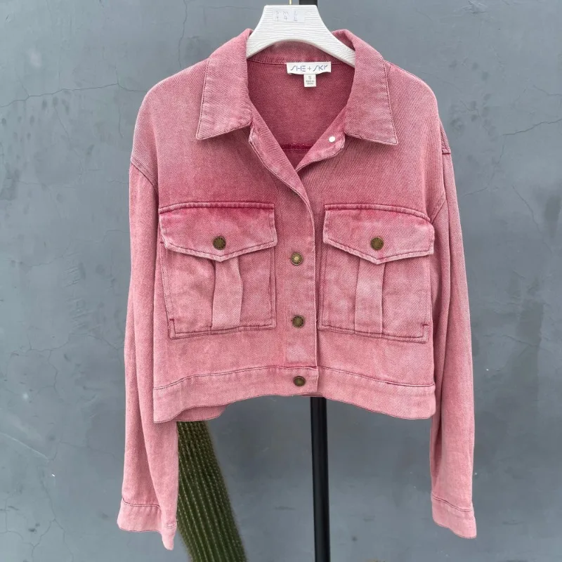 Vintage Jackets for Women Clothes Street Fashion Hip Hop Washing Aging Coat Women Jacket Loose Casual Denim Jacket Women Tops
Vintage Jackets for Women Clothes Street Fashion Hip Hop Washing Aging Coat Women Jacket Loose Casual Denim Jacket Women Tops