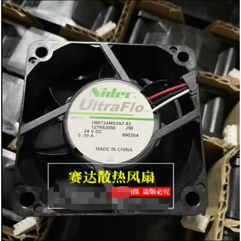 Nidec U60T24MS3A7-53 J56 DC 24 В 0,09 А 60x60x25 мм 3-проводной охлаждающий вентилятор для сервера
Nidec U60T24MS3A7-53 J56 DC 24 В 0,09 А 60x60x25 мм 3-проводной охлаждающий вентилятор для сервера