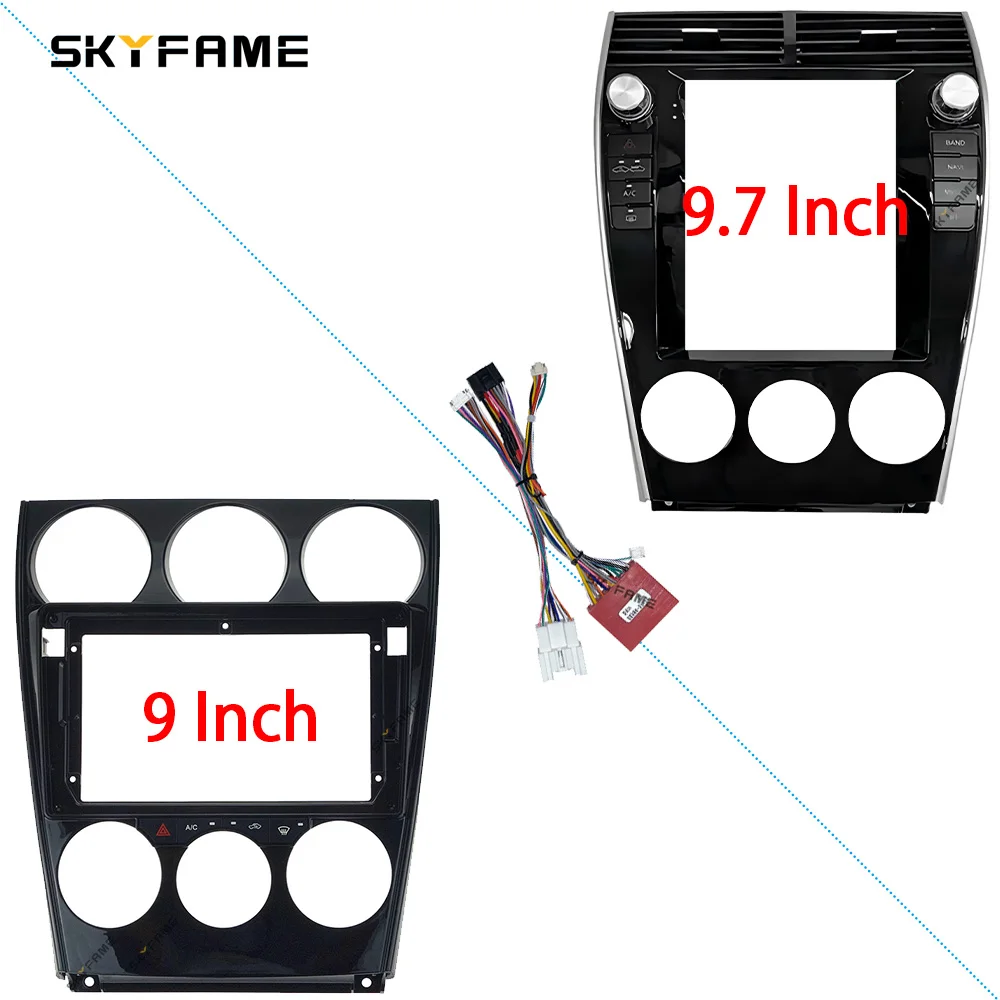 SKYFAME 9/9,7-дюймовый автомобильный рама, адаптер для фасции Tesla Android, комплект панели для приборной панели для Mazda 6 Atenza
SKYFAME 9/9,7-дюймовый автомобильный рама, адаптер для фасции Tesla Android, комплект панели для приборной панели для Mazda 6 Atenza