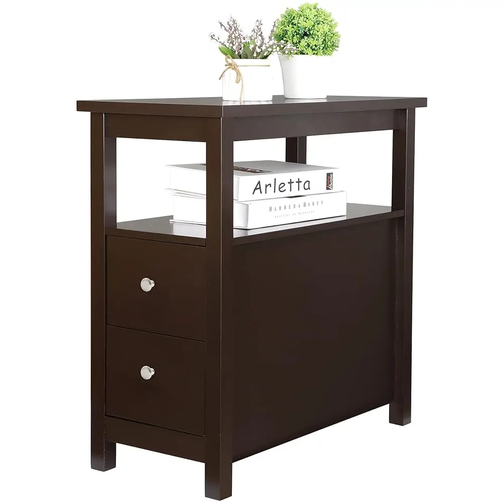 Chair Side Table End Table Narrow Sofa Table Rectangular Side Cabinet With Drawers And Shelf For Living Room, Multi-Functional
Chair Side Table End Table Narrow Sofa Table Rectangular Side Cabinet With Drawers And Shelf For Living Room, Multi-Functional