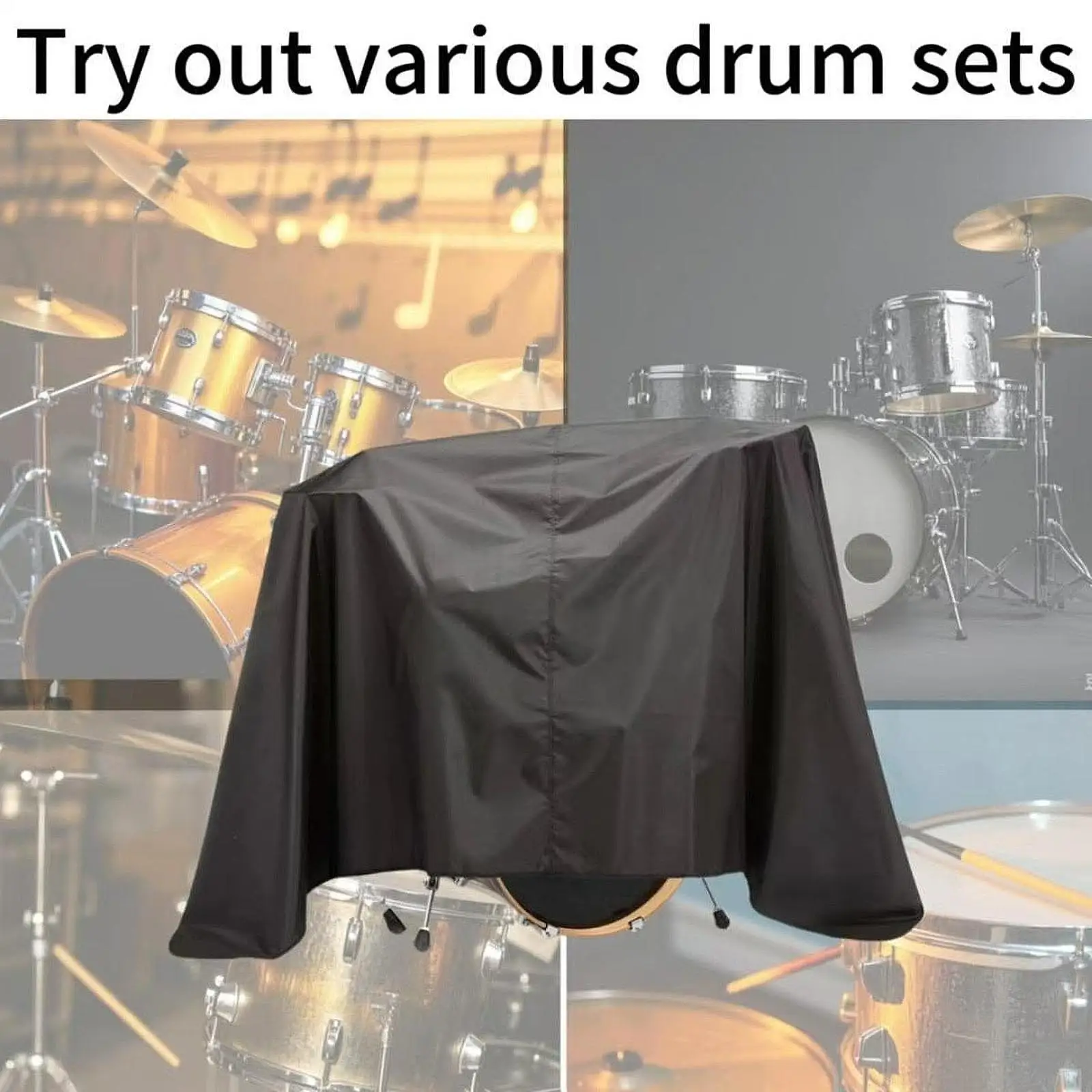 Drum Set Dust Cover Windproof Weather Resistant 420D Oxford Fabric Percussion Instrument Accessory Drum Kit Protective Cover
Drum Set Dust Cover Windproof Weather Resistant 420D Oxford Fabric Percussion Instrument Accessory Drum Kit Protective Cover