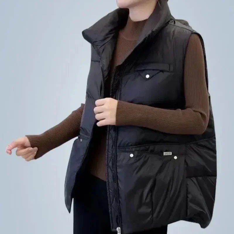 Quilted Padded Cotton Waistcoat Woman Solid Color Cheap Coats on Sale Pretty Demi-season Vest for Women Warm Autumn Sleeveless
Quilted Padded Cotton Waistcoat Woman Solid Color Cheap Coats on Sale Pretty Demi-season Vest for Women Warm Autumn Sleeveless