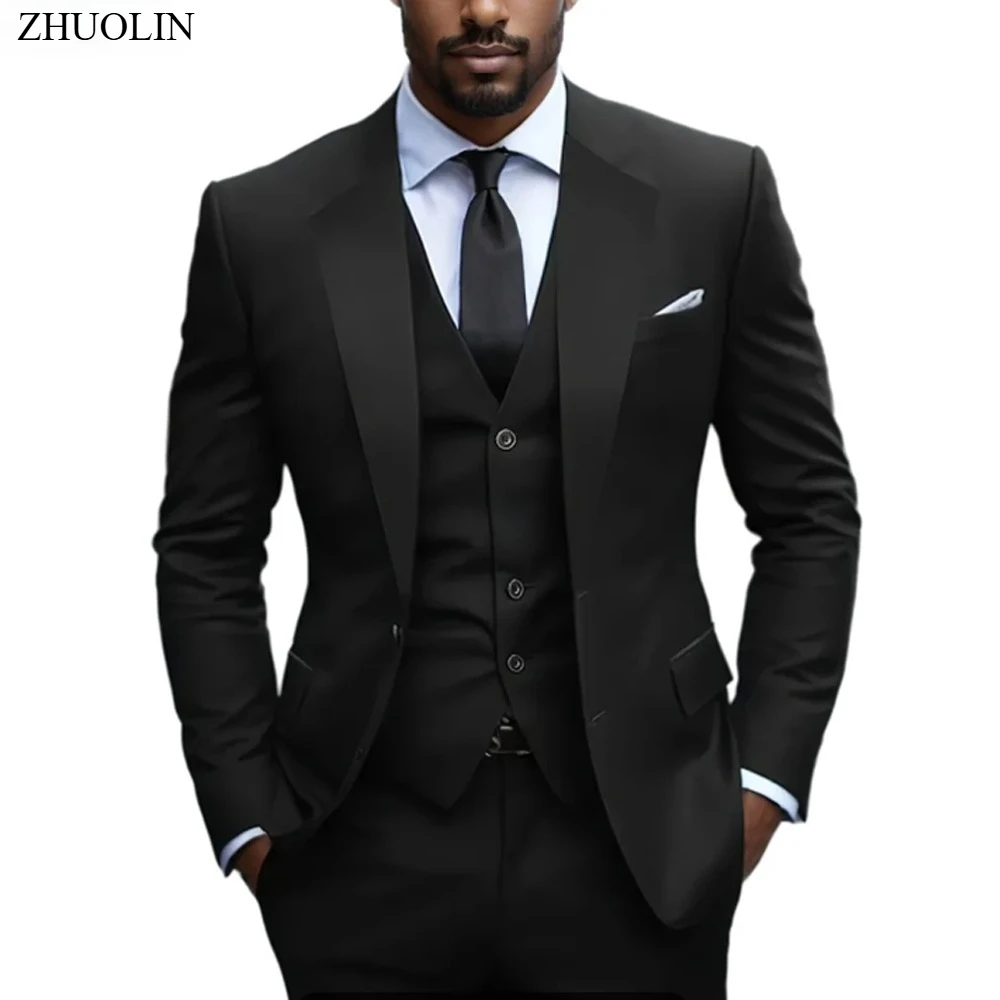 High Quality Men Suits For Wedding 2 Pieces 3 Sets Blazers Stretch Elegant Tailored Jackets Vest Pants Formal Full 2025 Costume
High Quality Men Suits For Wedding 2 Pieces 3 Sets Blazers Stretch Elegant Tailored Jackets Vest Pants Formal Full 2025 Costume