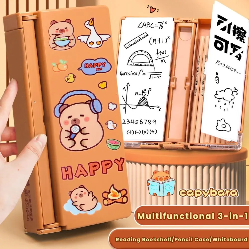 High Quality Reading Bookshelf Pencil Case Capybara Multifunctional Stationery Box Stationery Organizer Back To School
High Quality Reading Bookshelf Pencil Case Capybara Multifunctional Stationery Box Stationery Organizer Back To School
