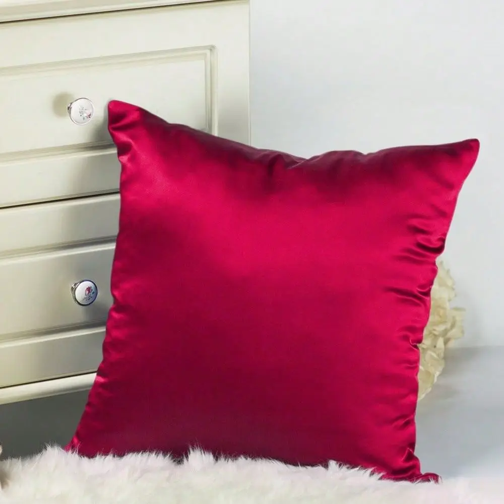 Tina 1OO Pure Mulberry Luxury Silk Satin Pillowcase,Square Decorative Throw Pillow Case Cushion Cover 18 X 18 , Red,18x18Inch,R
Tina 1OO Pure Mulberry Luxury Silk Satin Pillowcase,Square Decorative Throw Pillow Case Cushion Cover 18 X 18 , Red,18x18Inch,R