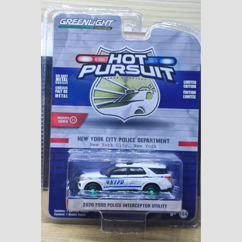 GreenLight 1:64 2020 Heat Tracking Season 35 Ford Police Intercept Car Green Machine Edition Diecast Alloy Car Model Collectible
GreenLight 1:64 2020 Heat Tracking Season 35 Ford Police Intercept Car Green Machine Edition Diecast Alloy Car Model Collectible