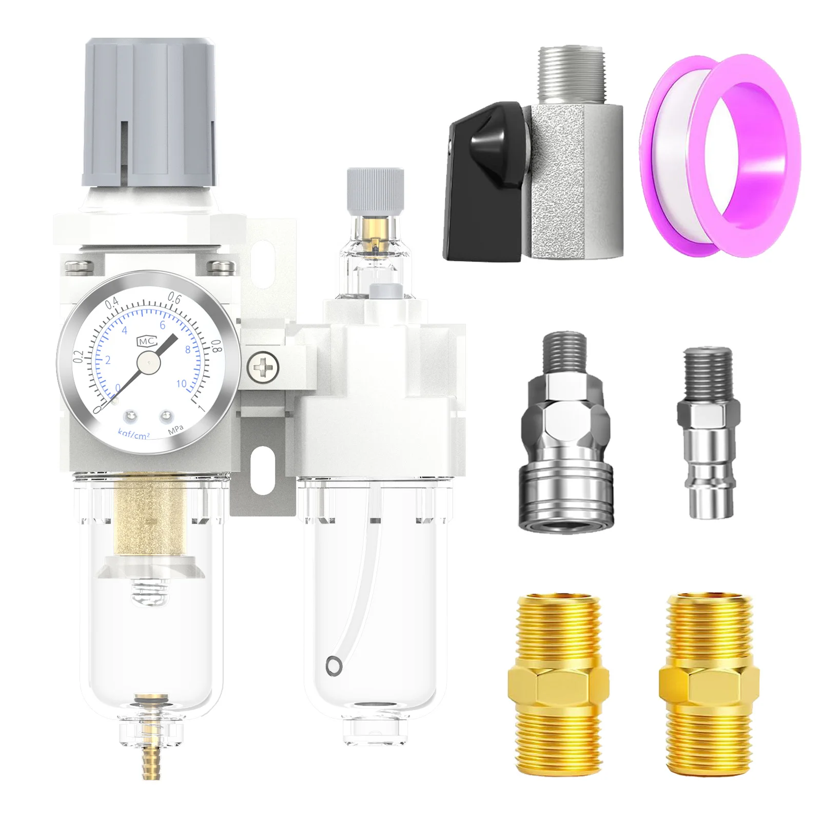 EU SMPM AC2010-02 масло-водоотделитель, ручной дренажный компрессор, воздушный фильтр с черным мини-шаровым краном 1/4 дюйма
EU SMPM AC2010-02 масло-водоотделитель, ручной дренажный компрессор, воздушный фильтр с черным мини-шаровым краном 1/4 дюйма