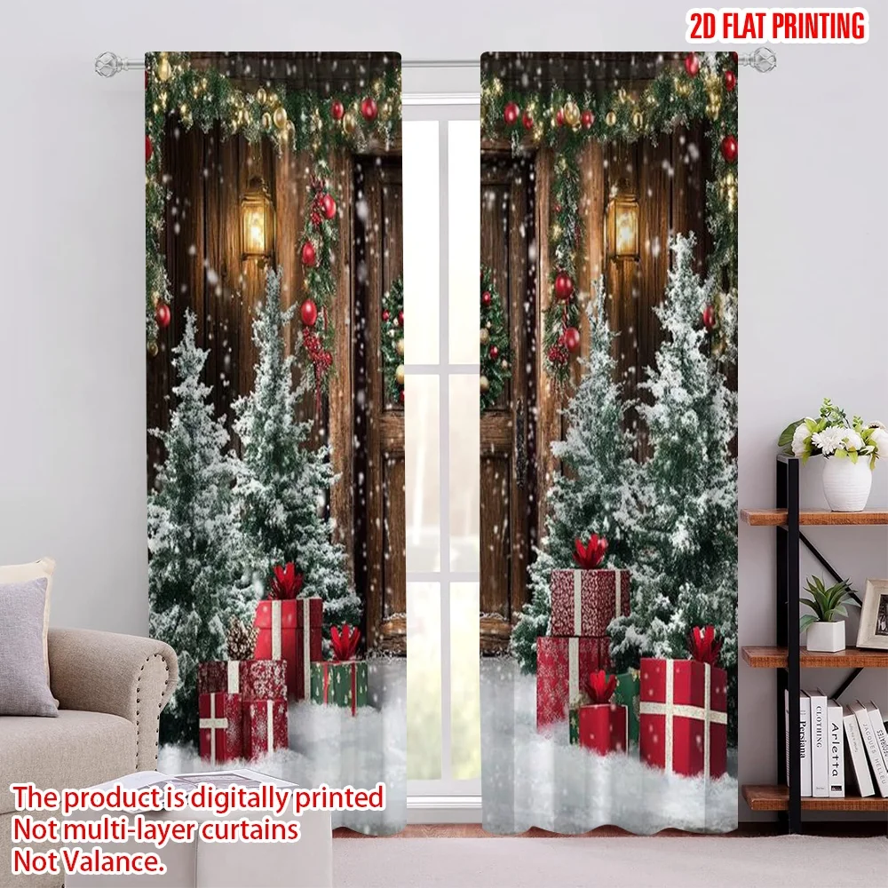 2pcs 2D flat printing Merry Christmas Popular Window Drapes Rural Christmas Durable 100% Polyester Fabric Without Electricity
2pcs 2D flat printing Merry Christmas Popular Window Drapes Rural Christmas Durable 100% Polyester Fabric Without Electricity