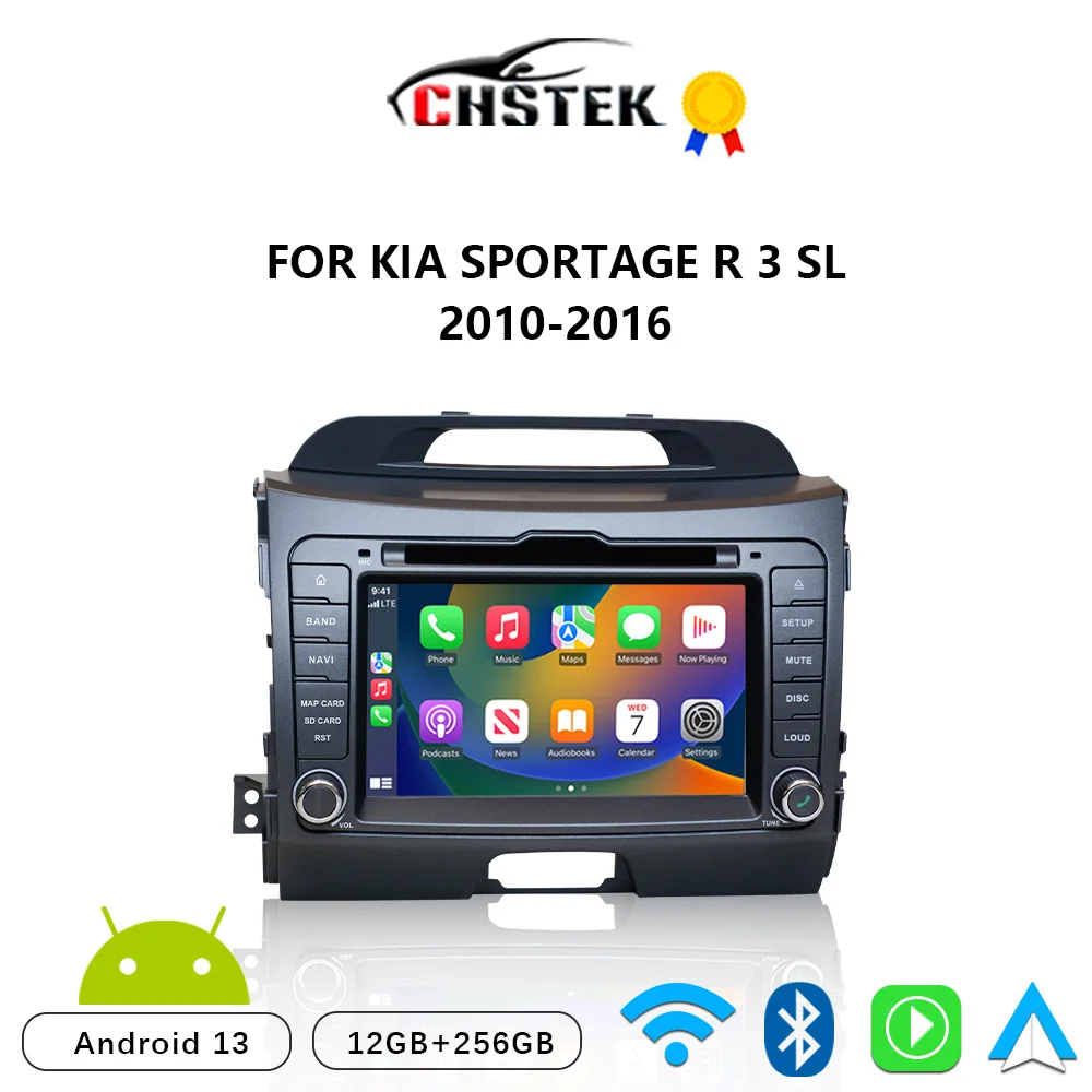 Автомобильный радиоприемник CHSTEK Android 13 Carplay для Kia Sportage R 3 SL 2010-2016, мультимедийная стереонавигация, Bluetooth WIFI 4G Automotiva
Автомобильный радиоприемник CHSTEK Android 13 Carplay для Kia Sportage R 3 SL 2010-2016, мультимедийная стереонавигация, Bluetooth WIFI 4G Automotiva