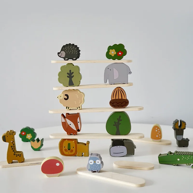 Wooden Animal Balance Toy Stacking Blocks Hand Eye Coordination Attention Training Parent-child Interaction Educational Toys
Wooden Animal Balance Toy Stacking Blocks Hand Eye Coordination Attention Training Parent-child Interaction Educational Toys