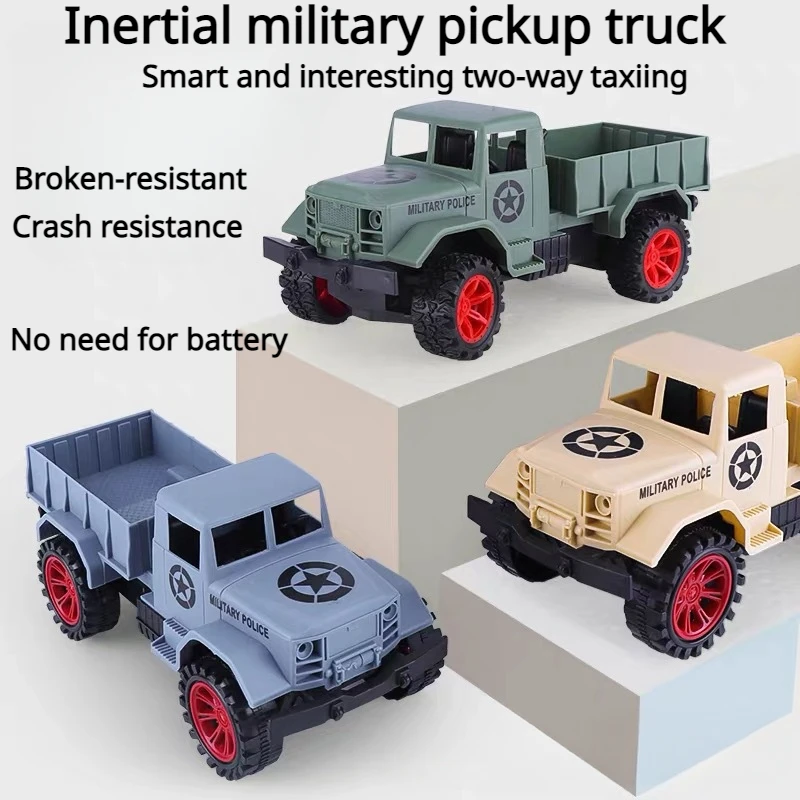 New Large Inertial Military Pickup Truck Stroller Model Children's Birthday Gift Toy Car
New Large Inertial Military Pickup Truck Stroller Model Children's Birthday Gift Toy Car