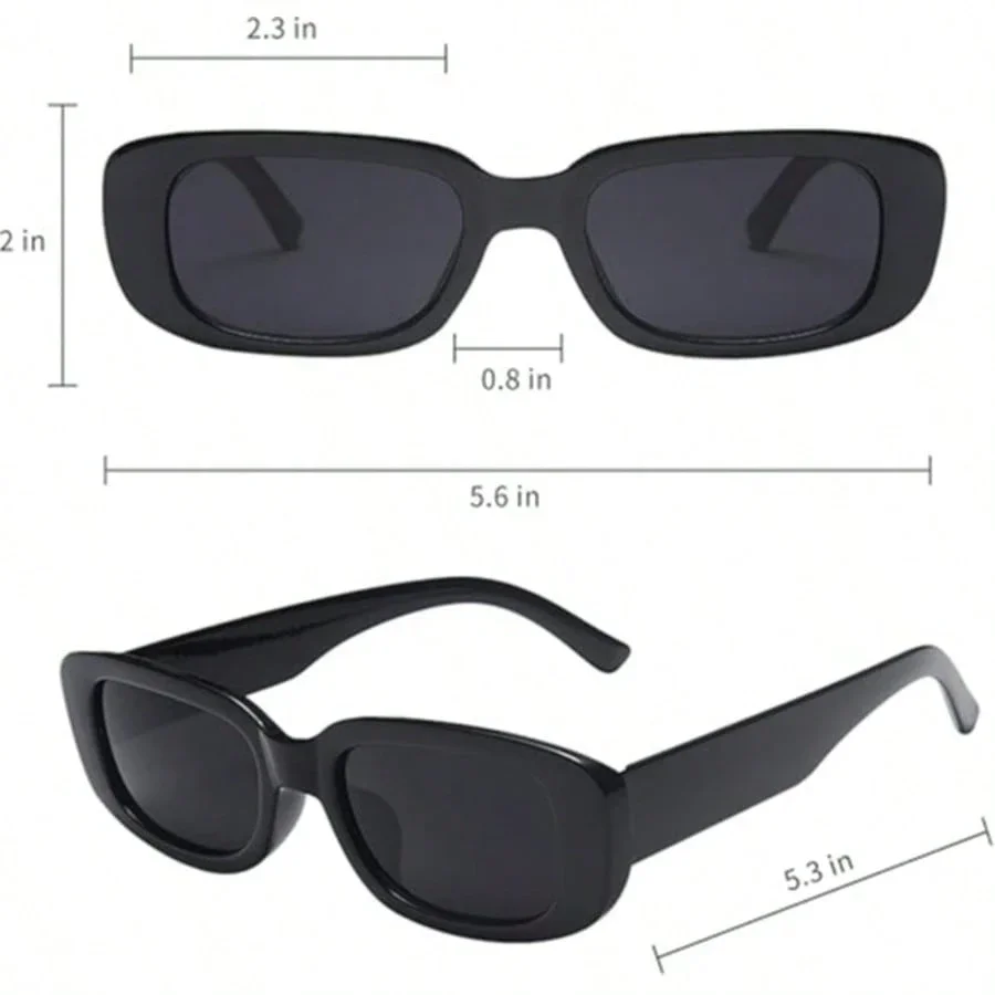 10pcs Retro Small Rectangle Sunglasses Thick Frame Party Glasses For Women
10pcs Retro Small Rectangle Sunglasses Thick Frame Party Glasses For Women