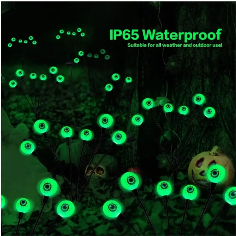 2pcs Halloween Scary Eyeball Solar Stake Lights Outdoor Weatherproof Garden Stake Lights Halloween Decorations
2pcs Halloween Scary Eyeball Solar Stake Lights Outdoor Weatherproof Garden Stake Lights Halloween Decorations