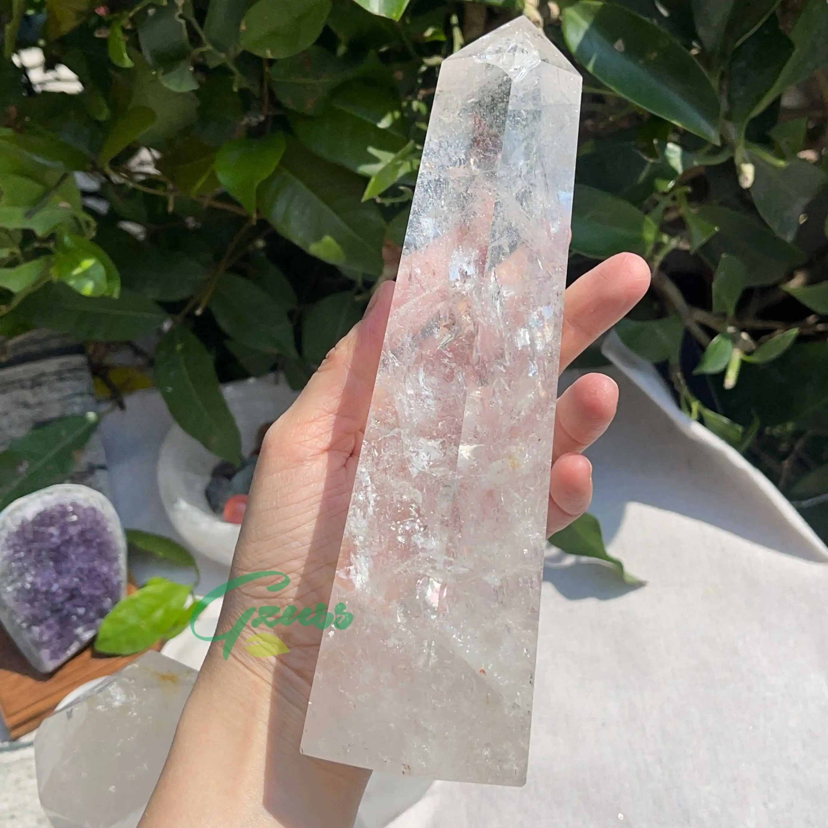 1Pcs Clear Quartz Crystal Point - Large- Crystal Point - Polished Clear Quartz Tower - Standing Point
1Pcs Clear Quartz Crystal Point - Large- Crystal Point - Polished Clear Quartz Tower - Standing Point