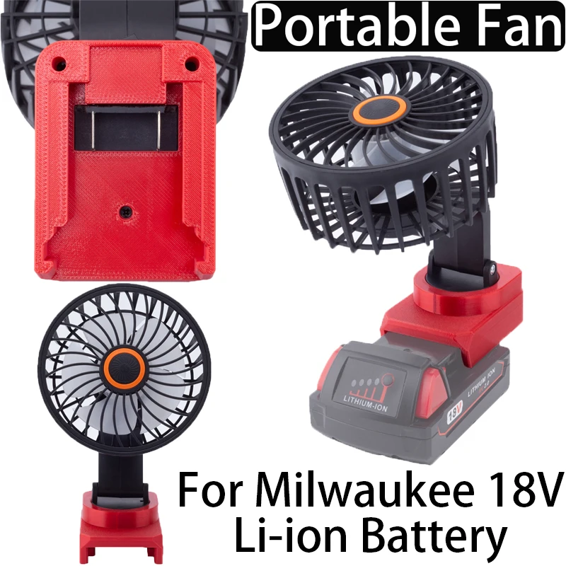 Portable Tool Fan for Milwaukee 18V Li-Ion Battery Adapter Bare Tool Cordless Fan Portable Workshop Field Fan
Portable Tool Fan for Milwaukee 18V Li-Ion Battery Adapter Bare Tool Cordless Fan Portable Workshop Field Fan