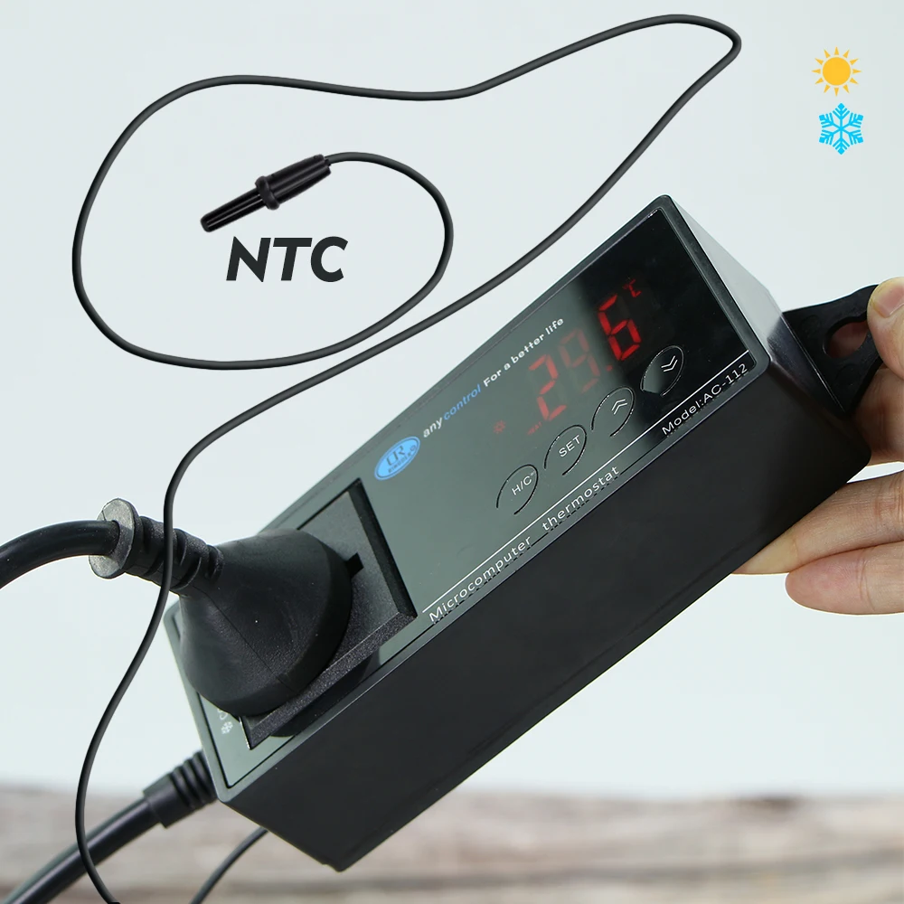 Reptile Terrarium Thermostat Controller LED Temperature Sensor Digital Outlet Thermostat Suction Cup Terrarium Tank Accessories
Reptile Terrarium Thermostat Controller LED Temperature Sensor Digital Outlet Thermostat Suction Cup Terrarium Tank Accessories