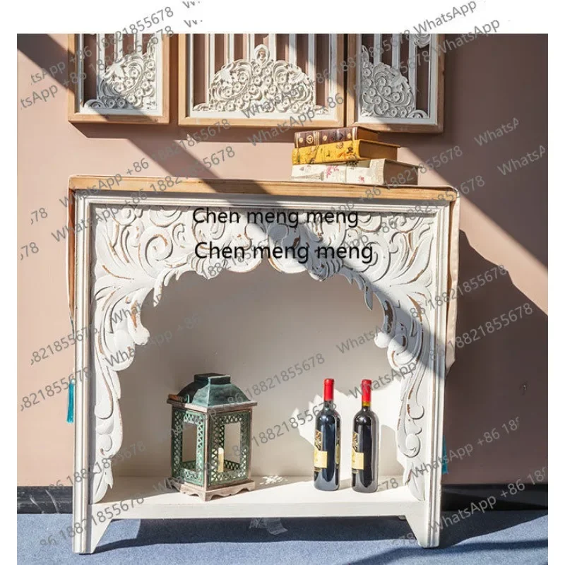 X Retro wooden fireplace cabinet B & B villa living room decoration, art mantel porch table partition table
X Retro wooden fireplace cabinet B & B villa living room decoration, art mantel porch table partition table