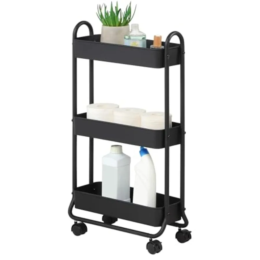 Slim Rolling Storage Cart, 3 Tier Bathroom Storage Organizer Bathroom, Laundry Utility Cart
Slim Rolling Storage Cart, 3 Tier Bathroom Storage Organizer Bathroom, Laundry Utility Cart