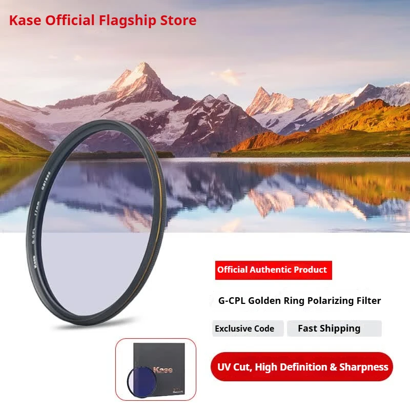 kase Gold Ring G-CPL Polarizing Filter: Eliminates glare, blocks UV rays, enhances saturation, and restores true colors
kase Gold Ring G-CPL Polarizing Filter: Eliminates glare, blocks UV rays, enhances saturation, and restores true colors