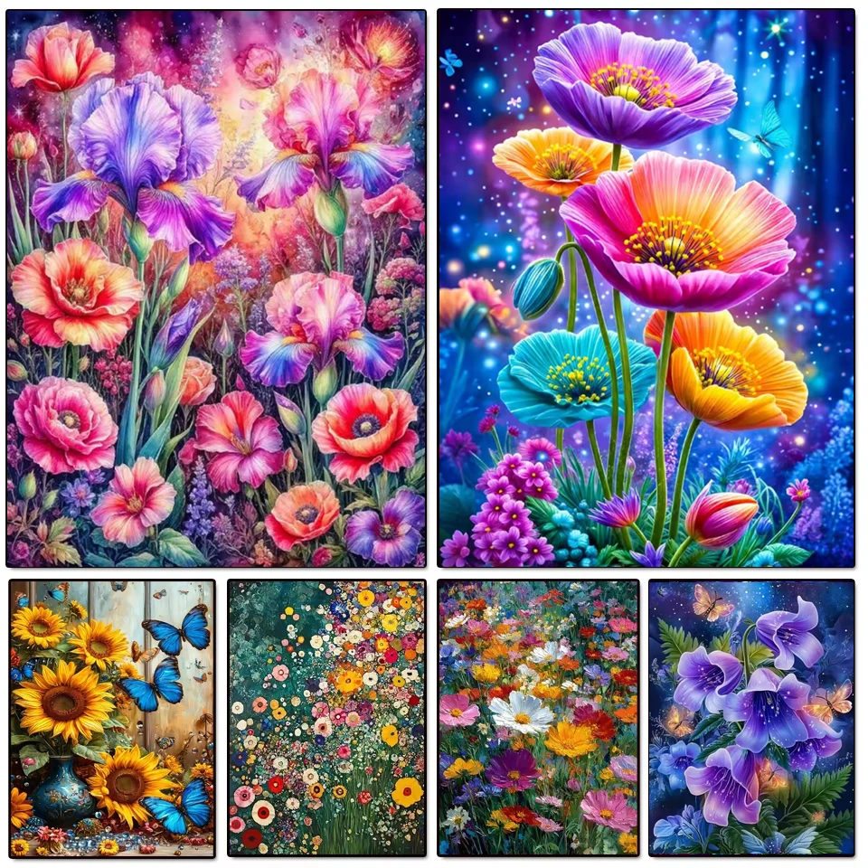 DIY Diamond Painting Colorful Tulips Iris Poppy Flower Full Square Round Diamond Art Kits Floral Mosaic Embroidery Home Decor
DIY Diamond Painting Colorful Tulips Iris Poppy Flower Full Square Round Diamond Art Kits Floral Mosaic Embroidery Home Decor