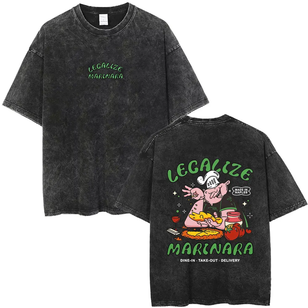 Legalize Marinara Food Funny Meme Washed T-shirt Sumer Men Women Casual Vintage Streetwear Male Cartoon Humor Oversized Tshirt
Legalize Marinara Food Funny Meme Washed T-shirt Sumer Men Women Casual Vintage Streetwear Male Cartoon Humor Oversized Tshirt