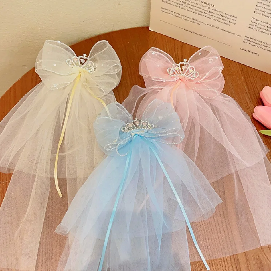 Kids Tiara Princess Girls Big Bow with Long Ribbon Girls Crown Tiara Baby Birthday Hairpin Girls Super Fairy Bow Veil Hair HP01
Kids Tiara Princess Girls Big Bow with Long Ribbon Girls Crown Tiara Baby Birthday Hairpin Girls Super Fairy Bow Veil Hair HP01