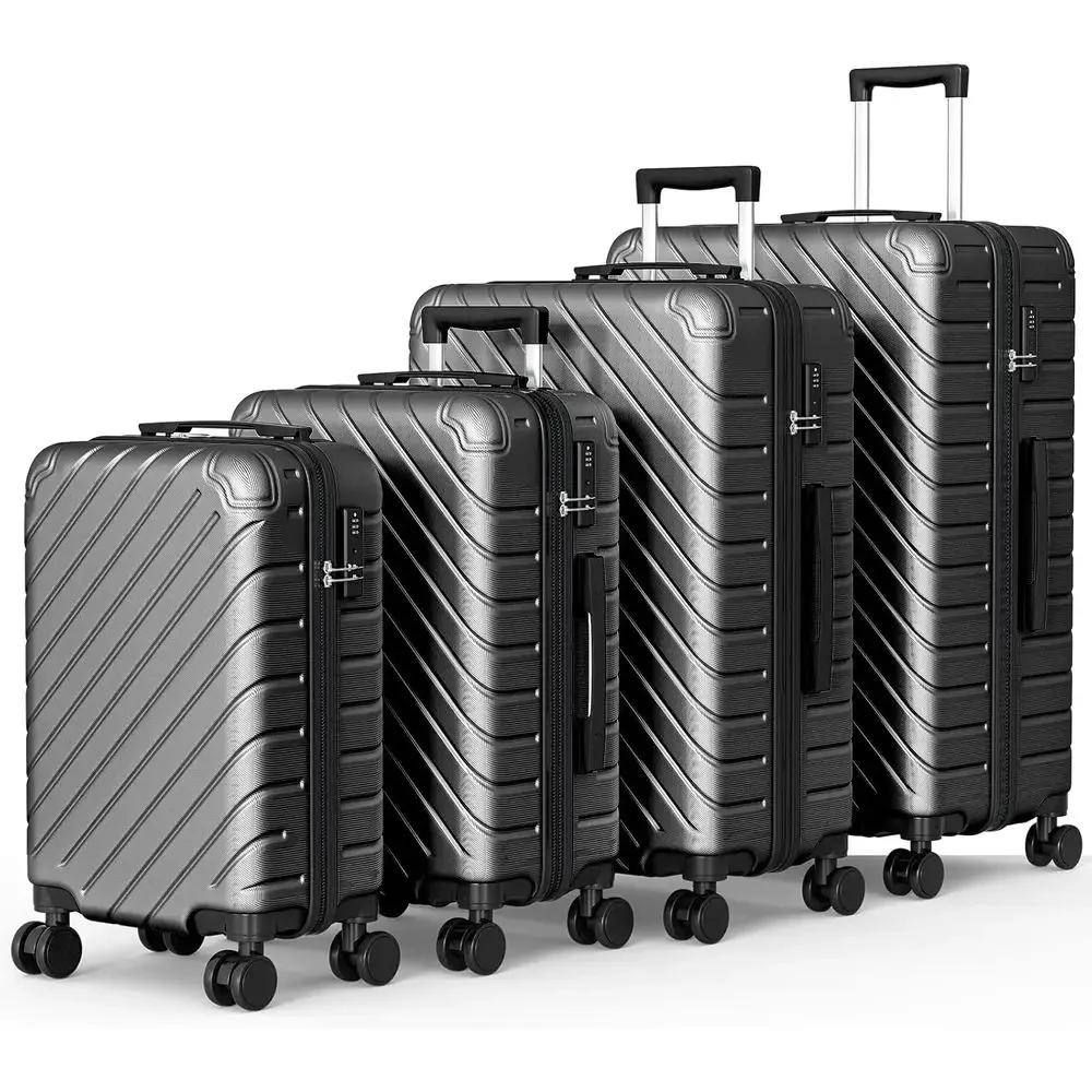 4-Piece Hardshell Spinner Luggage Set: Lightweight Travel Suitcases for Carry-On & Family Vacations (18/20/24/28 Inch)
4-Piece Hardshell Spinner Luggage Set: Lightweight Travel Suitcases for Carry-On & Family Vacations (18/20/24/28 Inch)